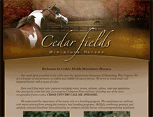 Tablet Screenshot of cedarfieldsminis.com